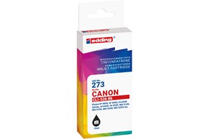 edding Tintenpatrone, schwarz, 10 ml, ersetzt Canon CLi-526Bk