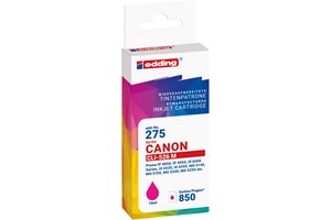edding Tintenpatrone, magenta, 10 ml, ersetzt Canon CLi-526M