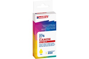 edding Tintenpatrone, yellow, 10 ml, ersetzt Canon CLi-526Y