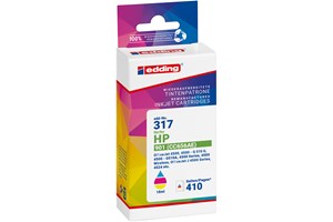 edding Tintenpatrone, dreifarbig, 18 ml, ersetzt HP 901 (CC656AE)