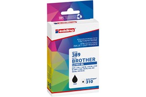 edding Tintenpatrone, schwarz, 12 ml, ersetzt Brother LC985BK