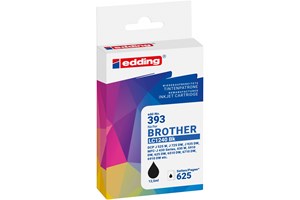 edding Tintenpatrone, schwarz, 12,5 ml, ersetzt Brother LC1220/LC1240/LC1280BK