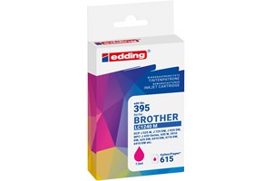 edding Tintenpatrone, magenta, 7,5 ml, ersetzt Brother LC1220/LC1240/LC1280BK