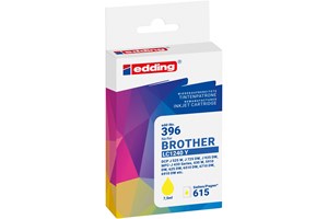 edding Tintenpatrone, yellow, 7,5 ml, ersetzt Brother LC1220/LC1240/LC1280BK