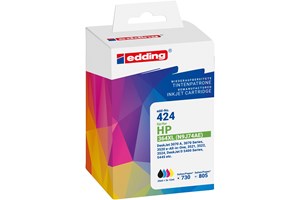 edding Tintenpatronen Multipack, schwarz, cyan, magenta, yellow, 1x 20 ml + 3x 12 ml, ersetzt HP Nr. 364 XL