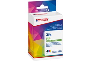 edding Tintenpatronen Multipack, schwarz, cyan, magenta, yellow, 1x 30 ml + 3x 12 ml, ersetzt HP 932XL/933XL (CN053-056)