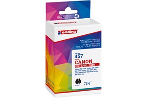 edding Tintenpatronen Doppelpack, schwarz, 2x 22 ml, ersetzt Canon PG-570XL