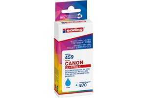 edding Tintenpatrone, cyan, 11 ml, ersetzt Canon CLI-571C