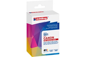 edding Tintenpatronen Multipack, 2x schwarz, cyan, magenta, yellow, 1x 20 ml + 4x 10 ml, ersetzt PGI-525BK + CLi-526Bk/CLi-526C/CLi-526M/CLi-526Y