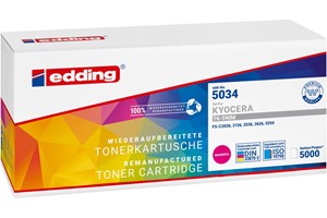 edding Tonerkassette, magenta, 5000 Seiten, kompatibel zu Kyocera TK-590M