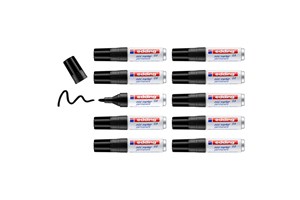 edding 0.5 Permanentmarker schwarz 10er Pack, Rundspitze 1,5-3 mm (EAN 4004764870028)
