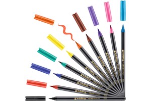 edding 1340 Pinselstift 10er Set sortiert, Pinselspitze 1-3 mm (EAN 4004764920365)