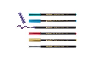 edding 1340 Pinselstift 6er Set sortiert, Pinselspitze 1-3 mm (EAN 4057305049933)