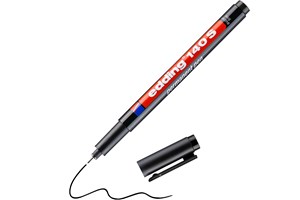 edding 140 S Permanenter Folienschreiber schwarz, Rundspitze 0,3 mm (EAN 4004764001606)