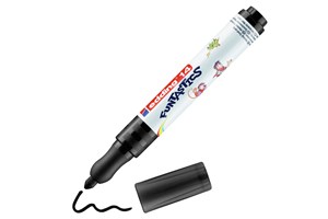 edding 14 FUNTASTICS Kinderfasermaler Schwarz, Rundspitze 3 mm (EAN 4004764931033)