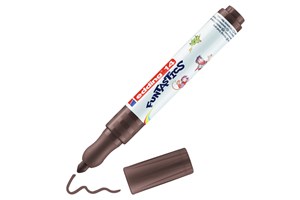 edding 14 FUNTASTICS Kinderfasermaler Braun, Rundspitze 3 mm (EAN 4004764931149)