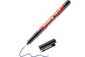 edding 141 F Permanenter Folienschreiber blau, Rundspitze 0,6 mm (EAN 4004764004720)