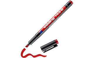 edding 143 B Permanenter Folienschreiber rot, Keilspitze 1-3 mm (EAN 4004764001200)