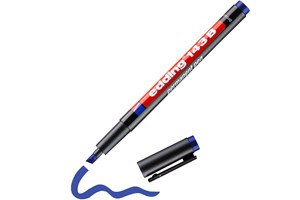 edding 143 B Permanenter Folienschreiber blau, Keilspitze 1-3 mm (EAN 4004764001248)