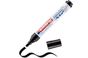 Edding Pennarello Per Calligrafia 1455 - Punta Flessibile 1-5 Mm, Inchiostro Blu Resistente All'Acqua