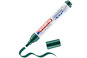 edding 1455 Kalligrafiemarker mit flexibler Spitze flaschengrün, Kalligrafie Spitze 1-5 mm (EAN 4004764927197)