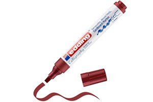 edding 1455 Kalligrafiemarker mit flexibler Spitze Karmesin, Kalligrafie Spitze 1-5 mm (EAN 4004764927227)
