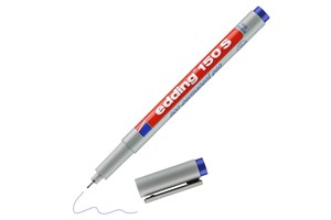 edding 150 S Non-permanenter Folienschreiber blau, Rundspitze 0,3 mm (EAN 4004764003303)