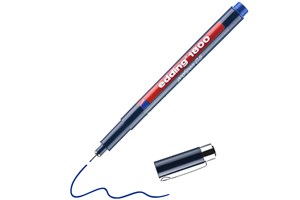 edding 1800 Präzisionsfeinschreiber blau, Kunststoffspitze 0,5 mm (EAN 4004764044375)