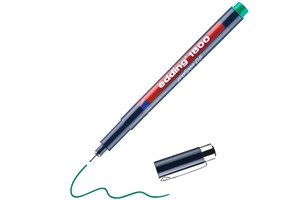 edding 1800 Präzisionsfeinschreiber grün, Kunststoffspitze 0,5 mm (EAN 4004764044382)