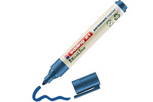 edding 21 EcoLine Permanentmarker blau, Rundspitze 1,5-3 mm (EAN 4004764917846)