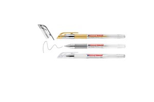 edding 2185 Gelroller 3er-Set metallic-weiß, Rollerspitze 0,7 mm (EAN 4057305025234)