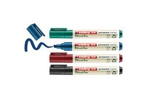 edding 22 EcoLine Permanentmarker 4er Set sortiert, Keilspitze 1-5 mm (EAN 4004764918089)
