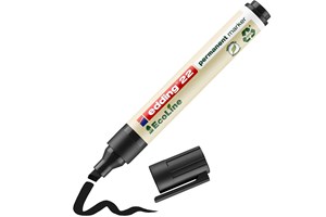 edding 22 EcoLine Permanentmarker schwarz, Keilspitze 1-5 mm (EAN 4004764917969)