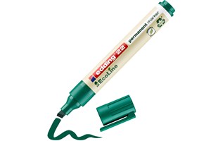 edding 22 EcoLine Permanentmarker Grün, Keilspitze 1-5 mm (EAN 4004764918058)