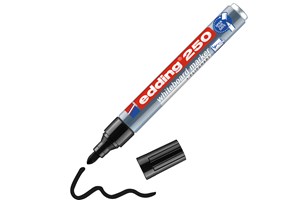 edding 250 Whiteboardmarker schwarz, Rundspitze 1,5-3 mm (EAN 4004764012916)