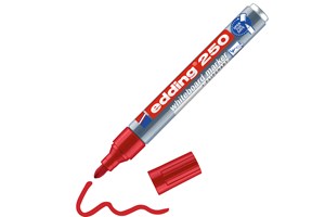 edding 250 Whiteboardmarker rot, Rundspitze 1,5-3 mm (EAN 4004764012923)