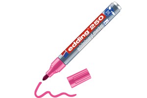edding 250 Whiteboardmarker rosa, Rundspitze 1,5-3 mm (EAN 4004764012992)