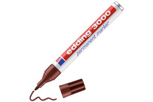 edding 3000 Permanentmarker braun, Rundspitze 1,5-3 mm (EAN 4004764008025)