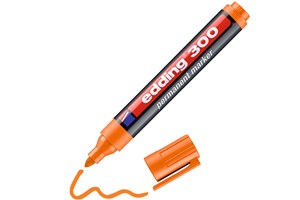 edding 300 Permanentmarker orange, Rundspitze 1,5-3 mm (EAN 4004764789337)