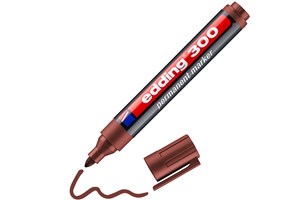 edding 300 Permanentmarker braun, Rundspitze 1,5-3 mm (EAN 4004764789368)