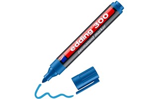 edding 300 Permanentmarker hellblau, Rundspitze 1,5-3 mm (EAN 4004764789481)