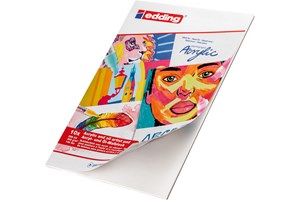 edding 30010 Acryl Malblock, A3, 10 Blatt weiß (EAN 4057305046604)