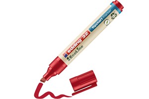 edding 32 EcoLine Flipchartmarker rot, Keilspitze 1-5 mm (EAN 4004764946952)