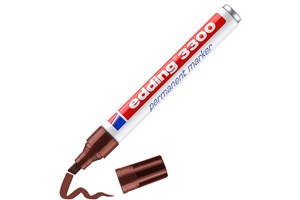 edding 3300 Permanentmarker braun, Keilspitze 1-5 mm (EAN 4004764010257)