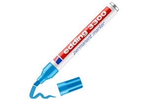 edding 3300 Permanentmarker hellblau, Keilspitze 1-5 mm (EAN 4004764010288)