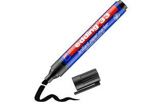 edding 33 Brilliant-Papiermarker schwarz, Keilspitze 1-5 mm (EAN 4004764304851)