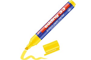 edding 33 Brilliant-Papiermarker gelb, Keilspitze 1-5 mm (EAN 4004764064571)