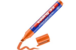 edding 33 Brilliant-Papiermarker orange, Keilspitze 1-5 mm (EAN 4004764064601)