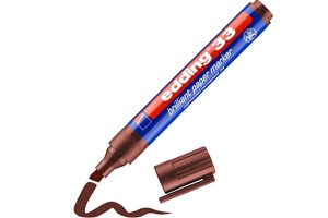 edding 33 Brilliant-Papiermarker braun, Keilspitze 1-5 mm (EAN 4004764064632)