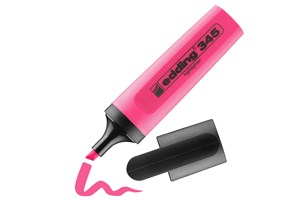 edding 345 Textmarker rosa, Keilspitze 2-5 mm (EAN 4004764841561)